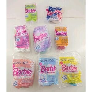 1992 McDonald's Happy Meal Barbie w/Hair You Can Style Lot of 7 + 1-1991 Barbie